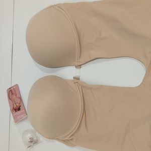 Strapless U Plunge Thong Bodysuit